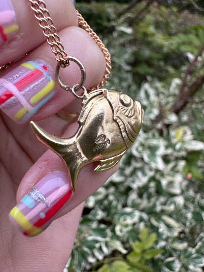 Vintage 9ct Gold Fish Charm