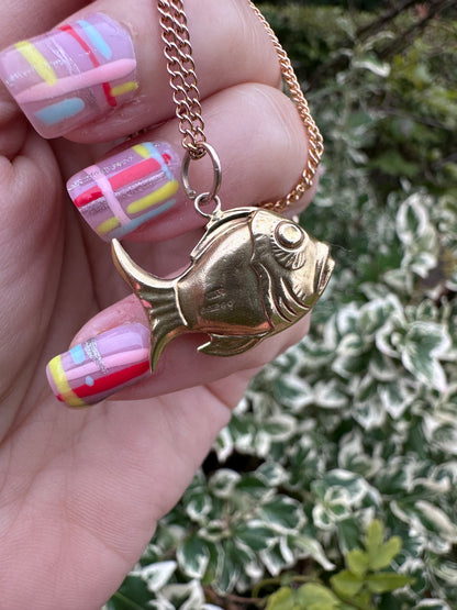 Vintage 9ct Gold Fish Charm