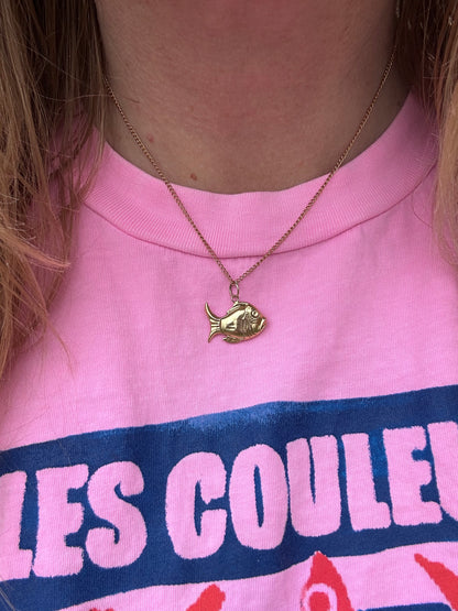 Vintage 9ct Gold Fish Charm