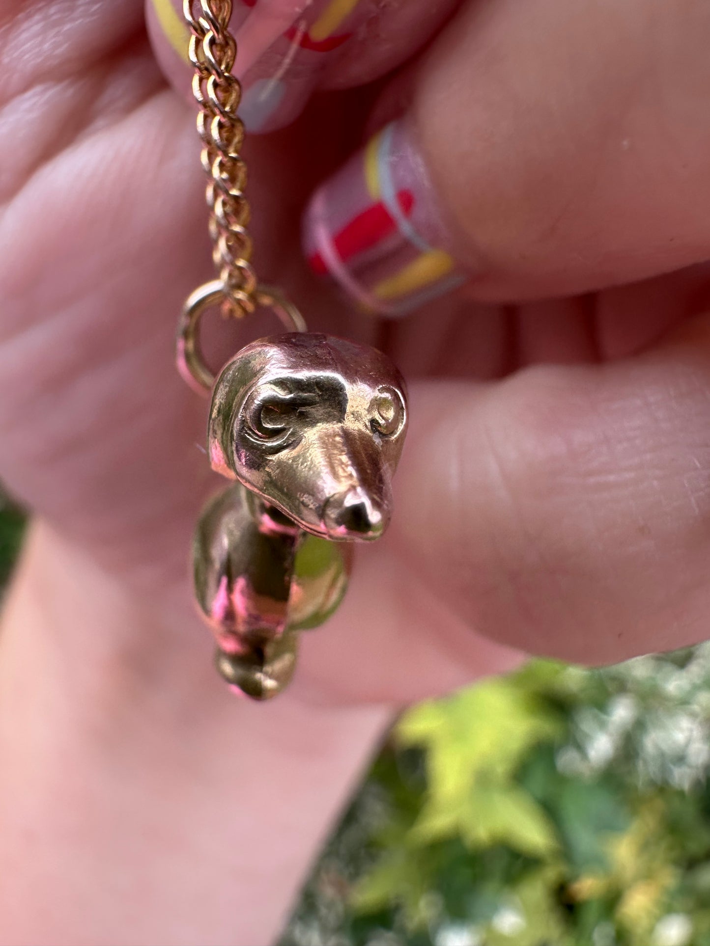 Vintage 9ct Dachshund Dog Charm