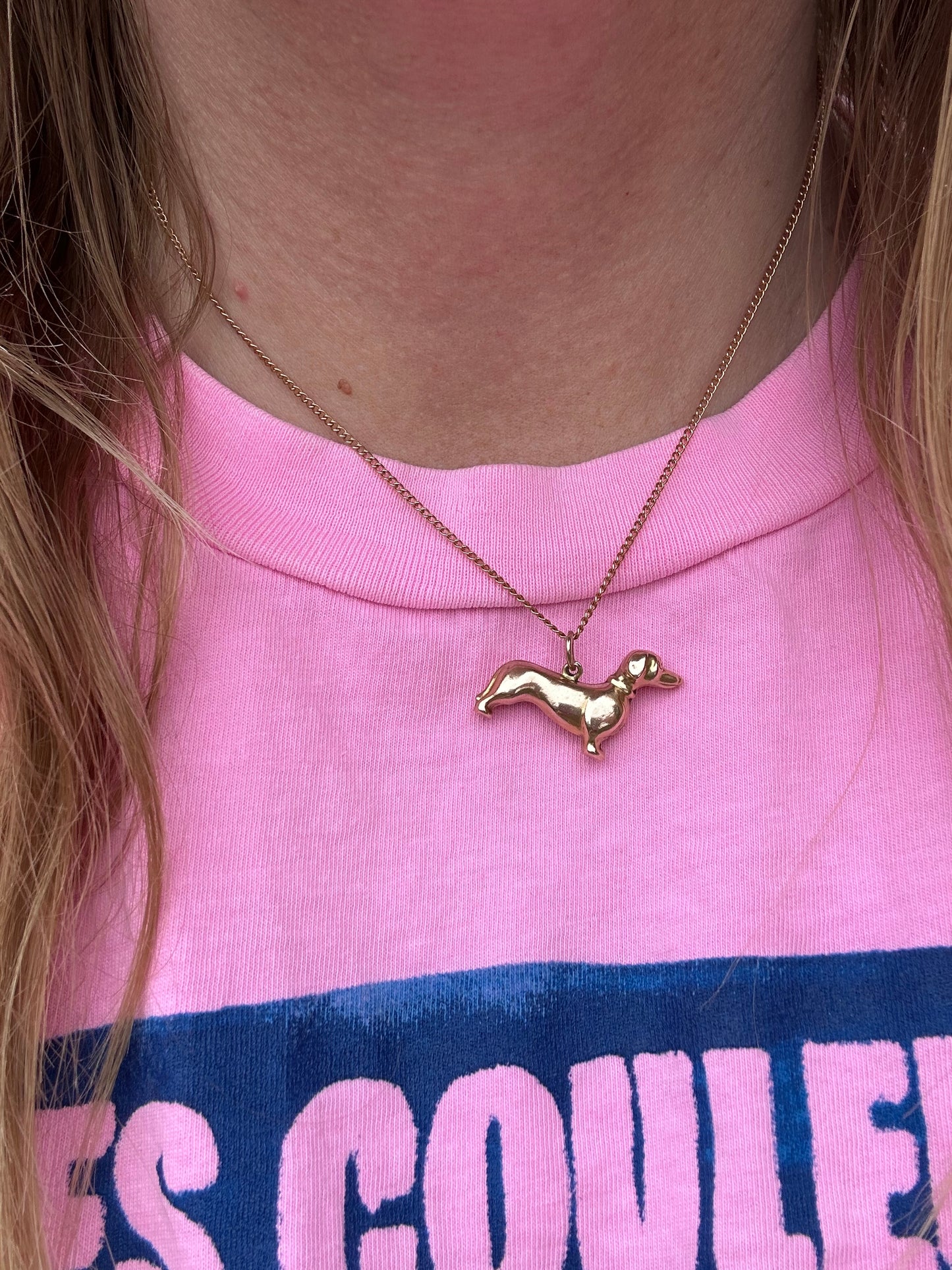 Vintage 9ct Dachshund Dog Charm