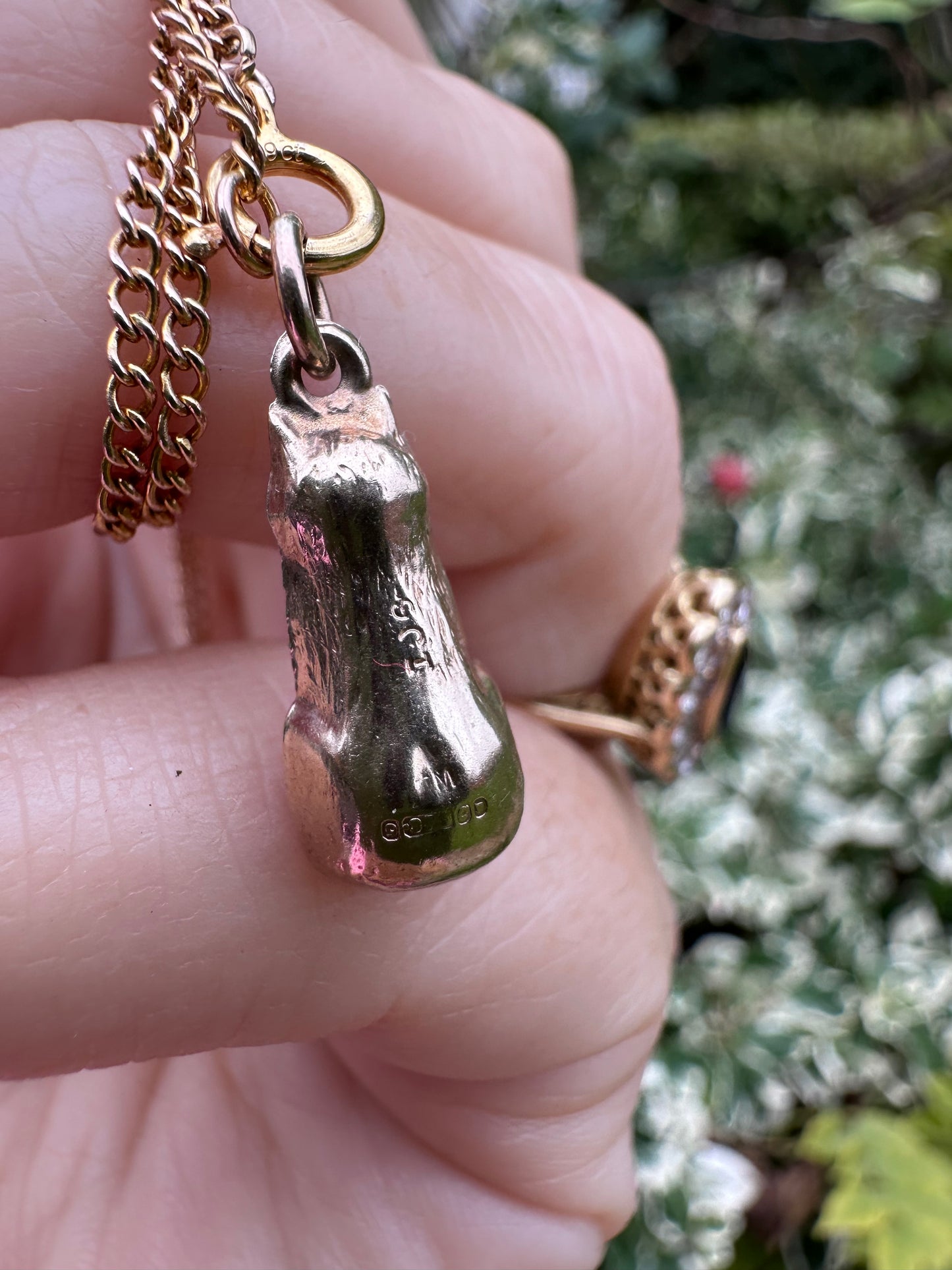 Vintage 9ct Cat Charm