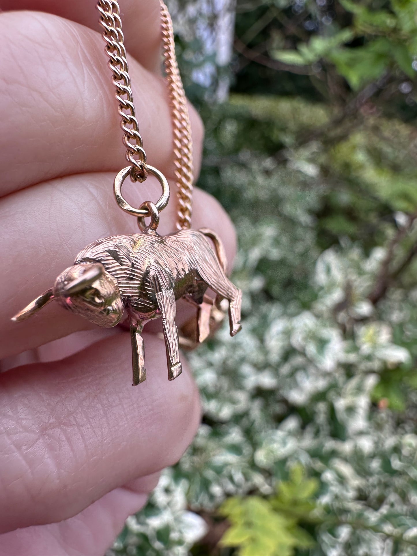 14ct Bull Charm