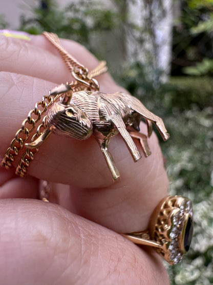 14ct Bull Charm
