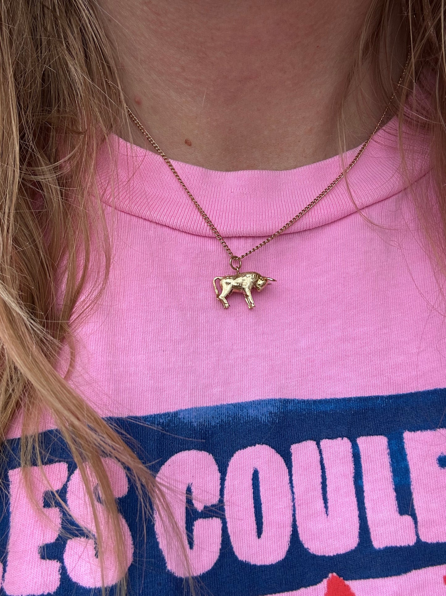 14ct Bull Charm