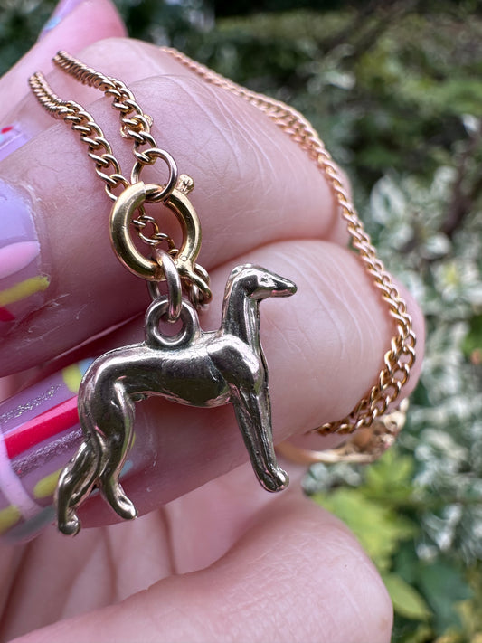9ct Greyhound charm