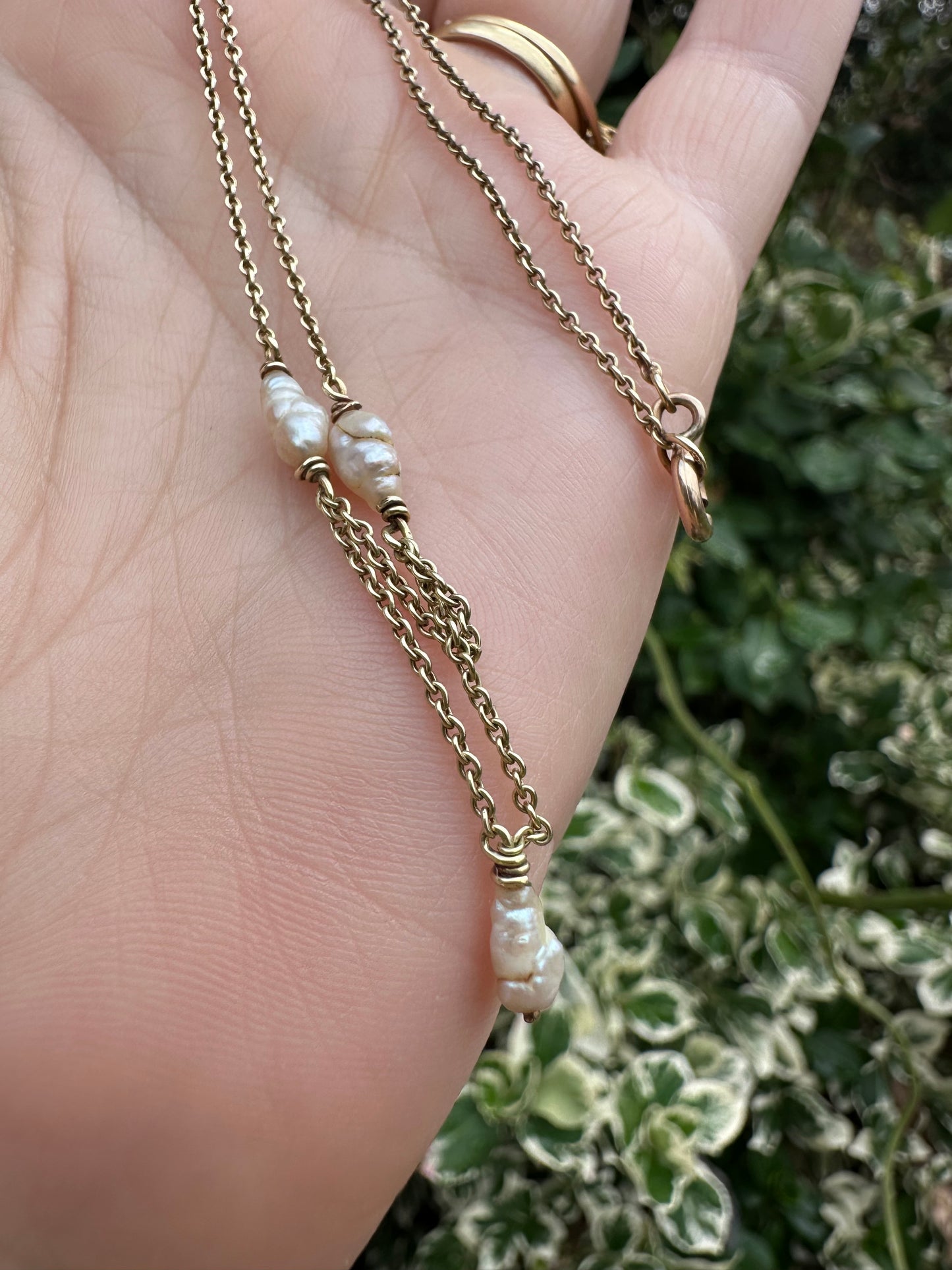 14ct Rice Pearl necklace