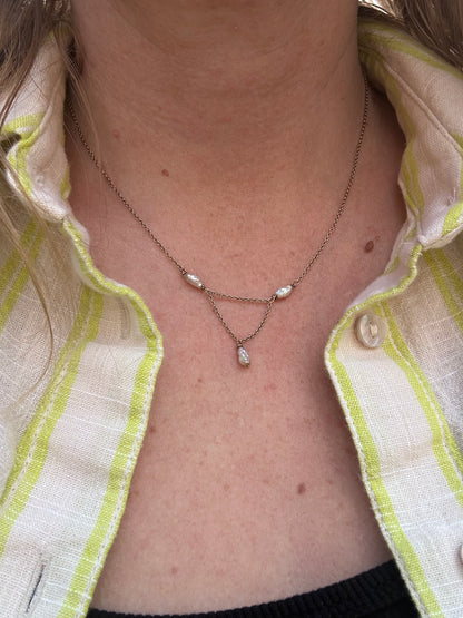 14ct Rice Pearl necklace