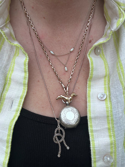 14ct Rice Pearl necklace