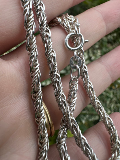 Vintage Sterling Silver Rope chain