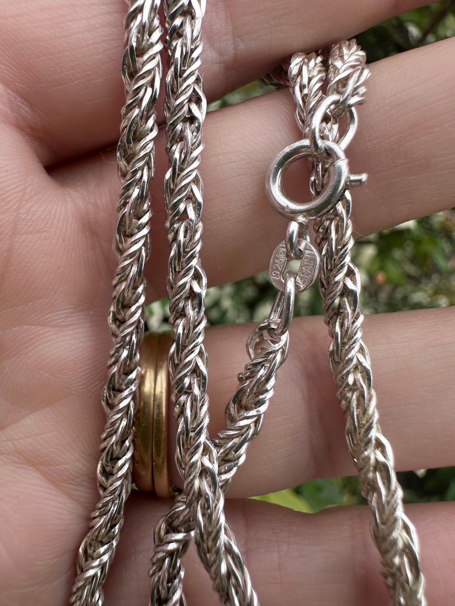 Vintage Sterling Silver Rope chain