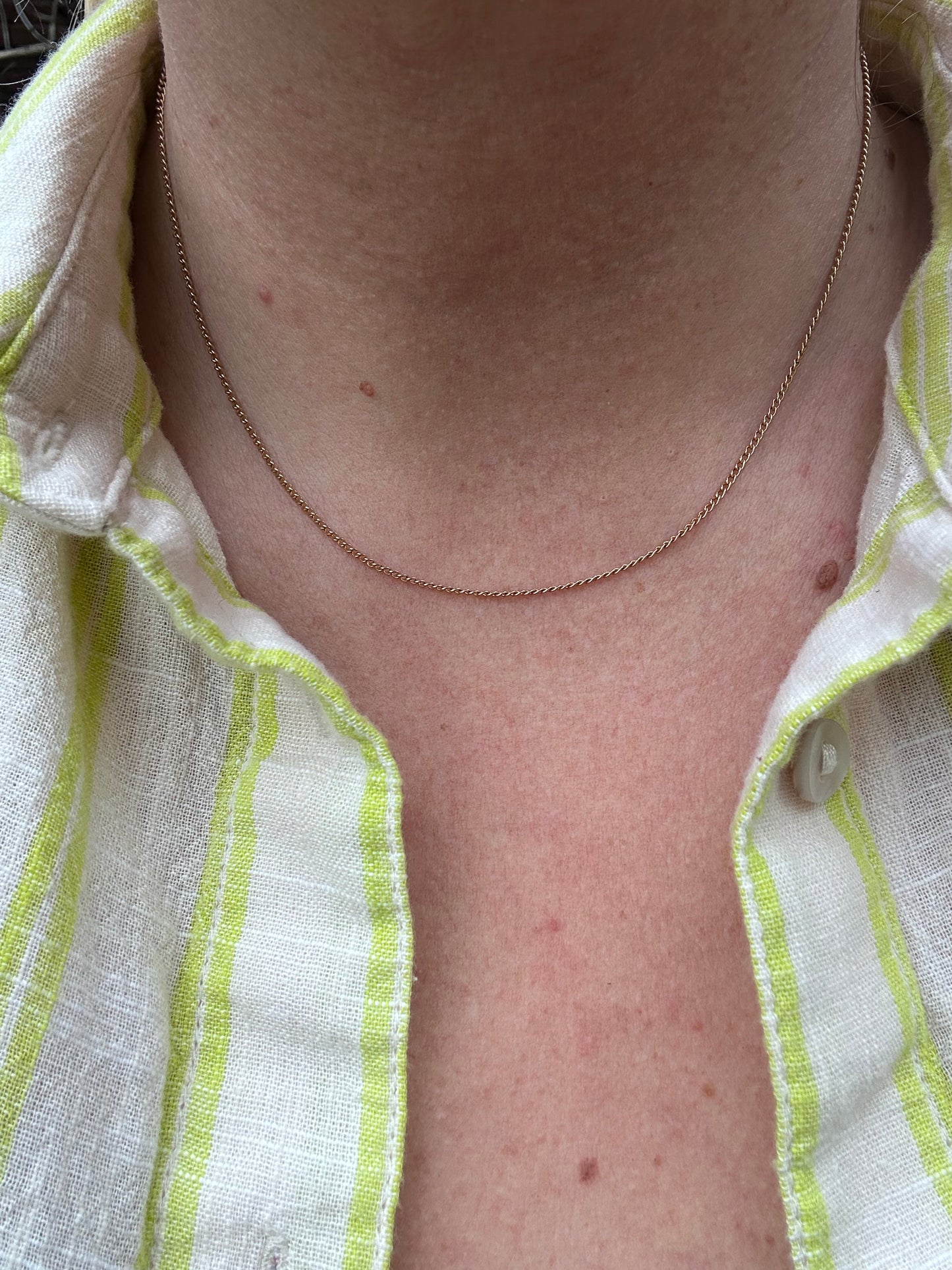 Antique 9ct Gold baby Curb Chain