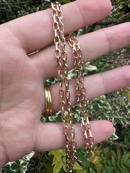 Vintage UnoAerre 9ct Gold Biker Chain