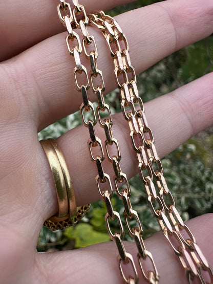 Vintage UnoAerre 9ct Gold Biker Chain