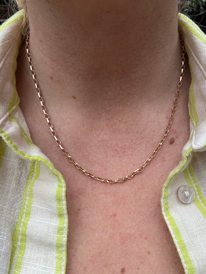 Vintage UnoAerre 9ct Gold Biker Chain