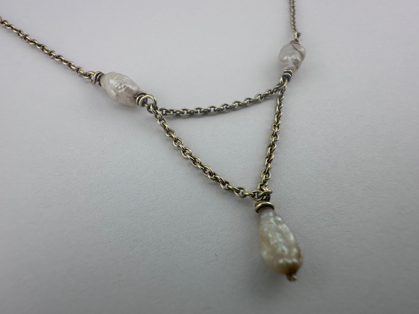 14ct Rice Pearl necklace