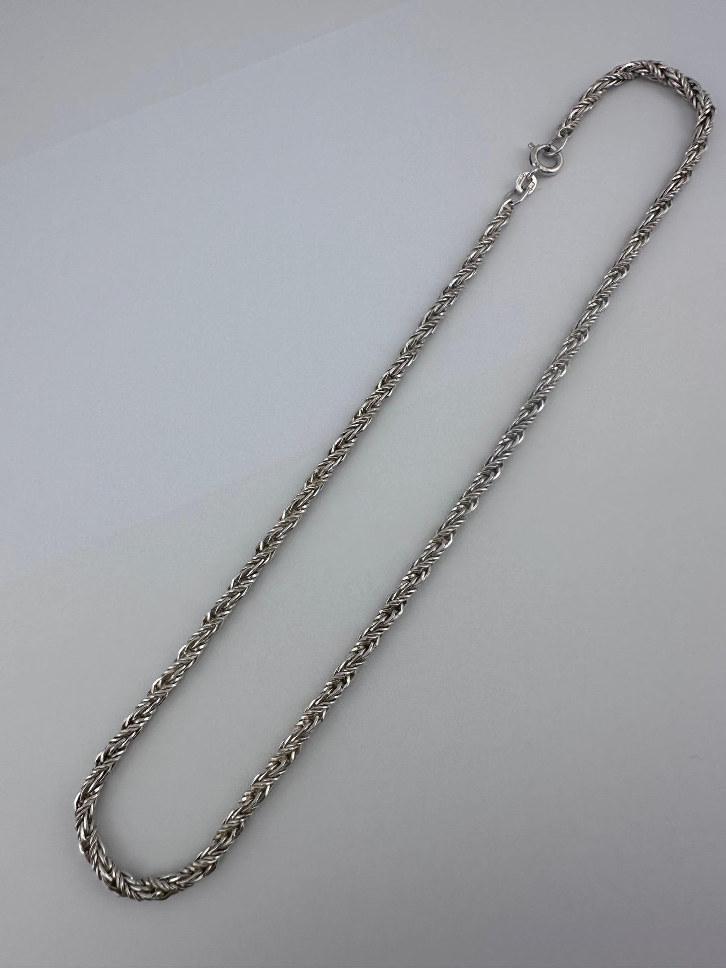 Vintage Sterling Silver Rope chain