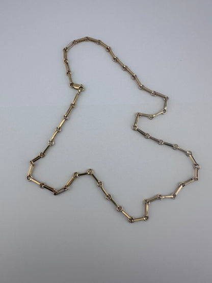 Vintage 9ct yellow gold Paperclip chain