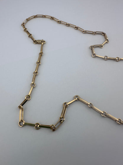 Vintage 9ct yellow gold Paperclip chain