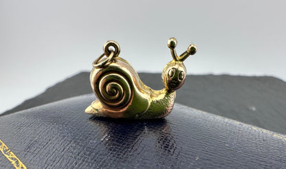 Vintage 9ct Snail Charm
