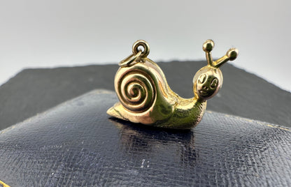 Vintage 9ct Snail Charm