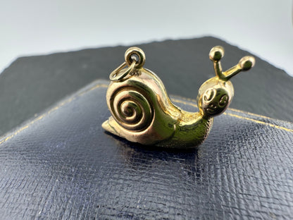 Vintage 9ct Snail Charm