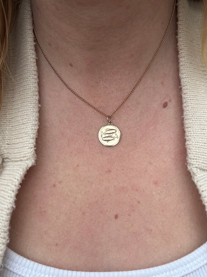 Vintage 9ct Gold Pisces Charm