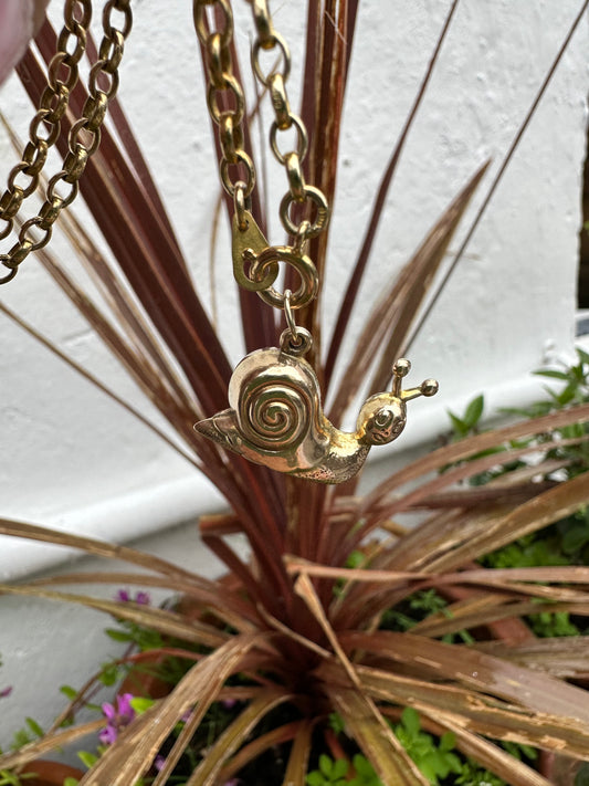 Vintage 9ct Snail Charm