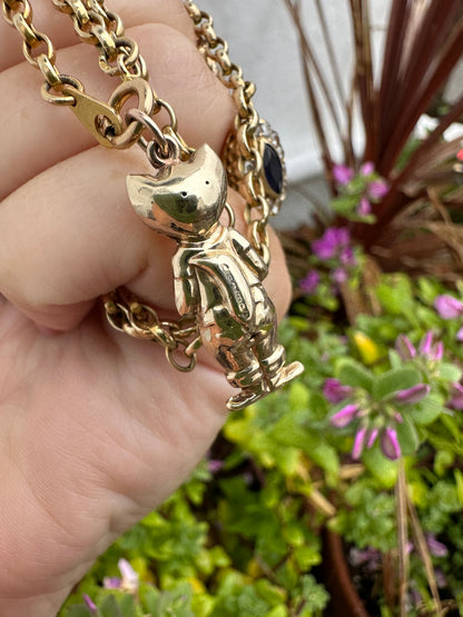 Vintage 9ct Gold Puss in Boots Charm