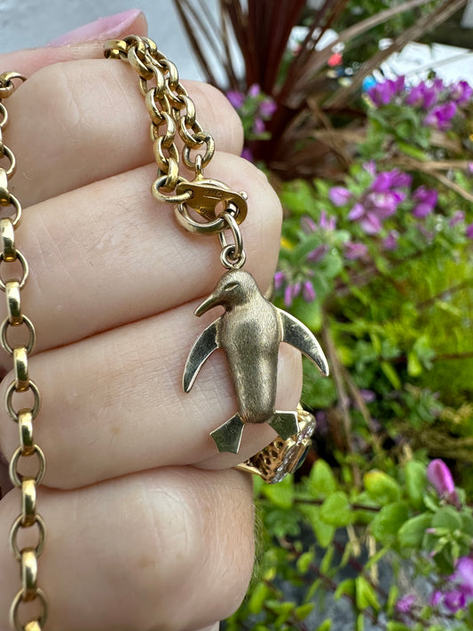 Vintage 9ct Penguin Charm
