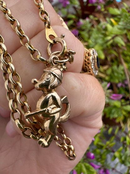 Vintage 9ct Snoopy Charm