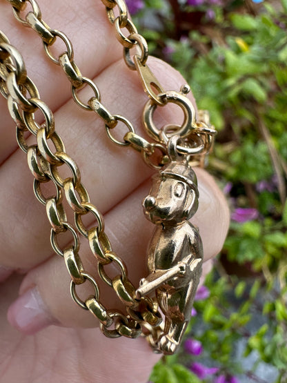 Vintage 9ct Snoopy Charm
