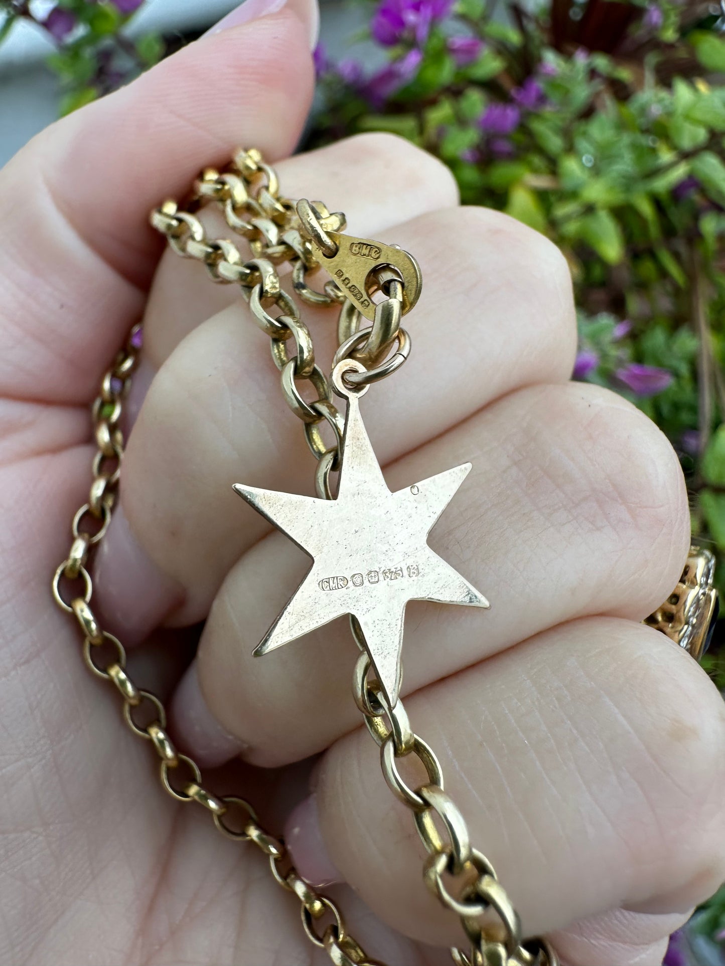 Vintage 9ct Gold Star Charm