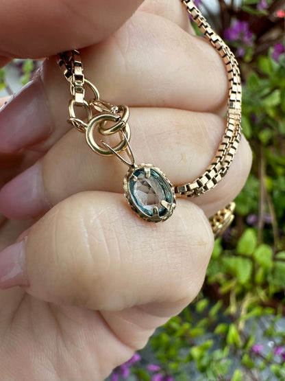 9ct Gold Topaz charm