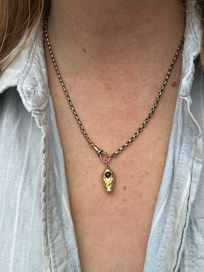 Reserved Lala- Antique 15ct Dragon/Snake Head charm