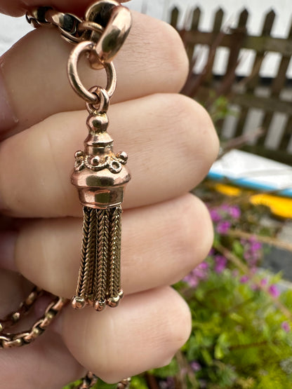 9ct Gold Victorian Etruscan Tassel charm