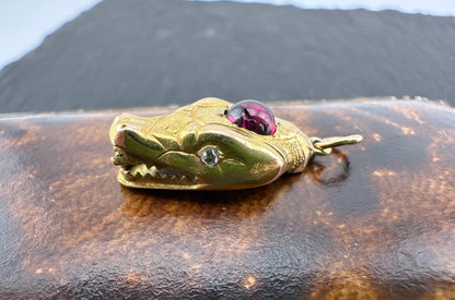 Reserved Lala- Antique 15ct Dragon/Snake Head charm