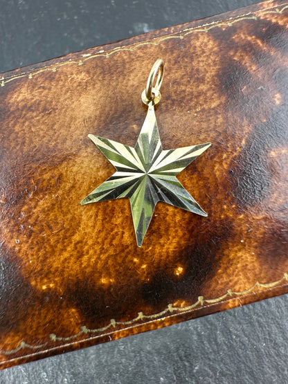 Vintage 9ct Gold Star Charm