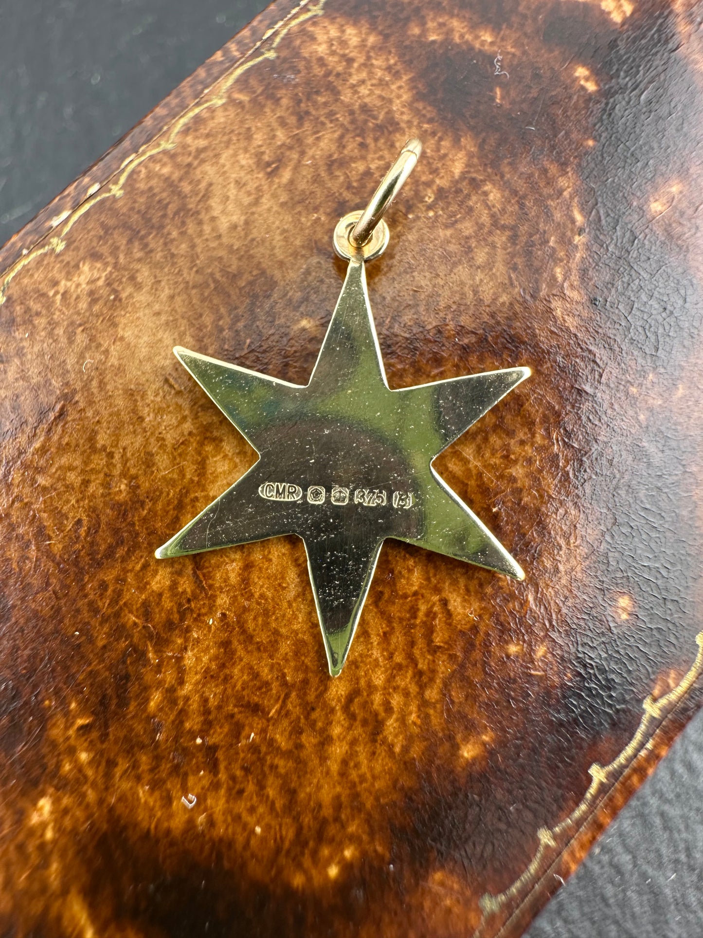 Vintage 9ct Gold Star Charm