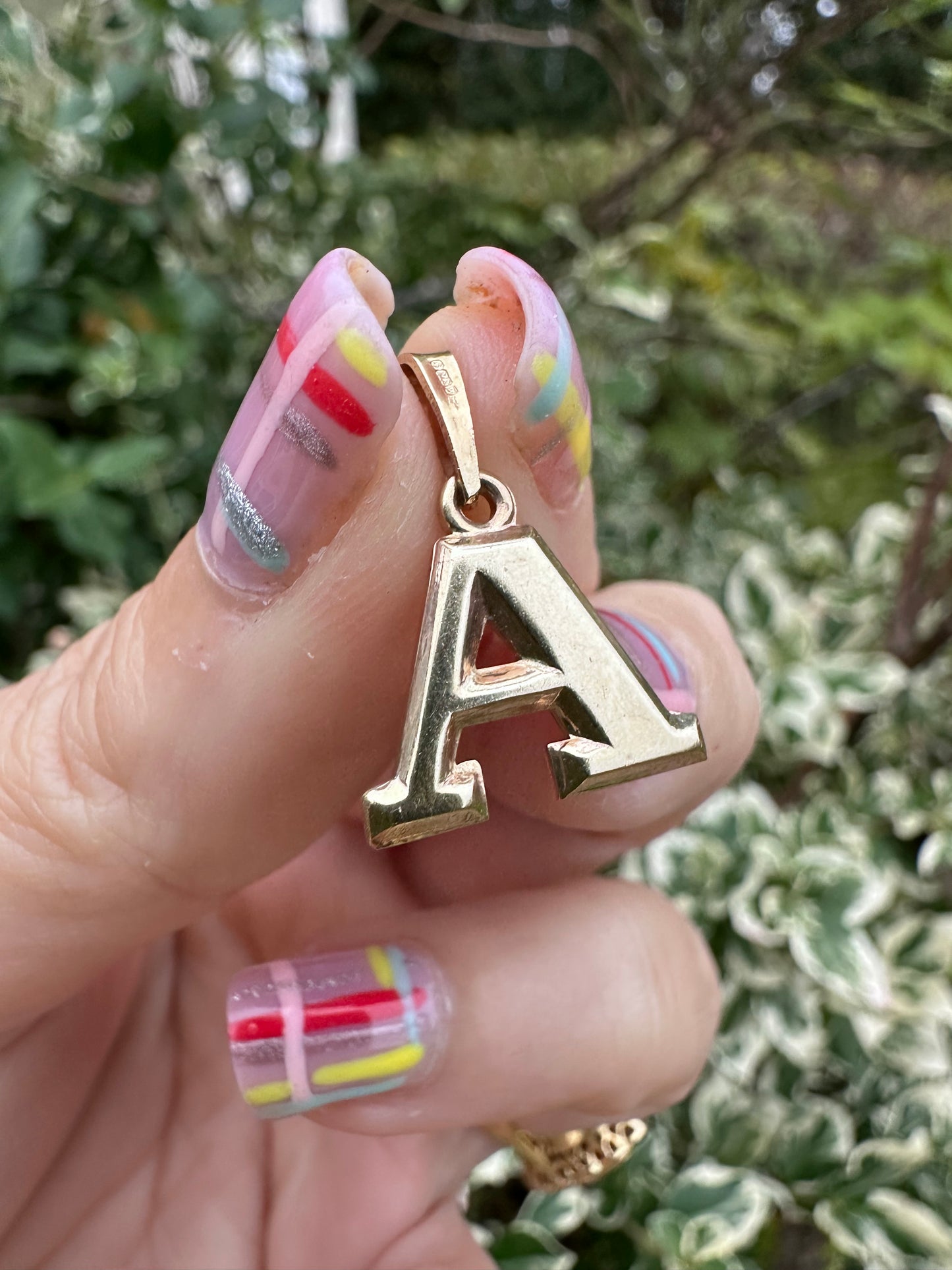 9ct Yellow Gold A Charm