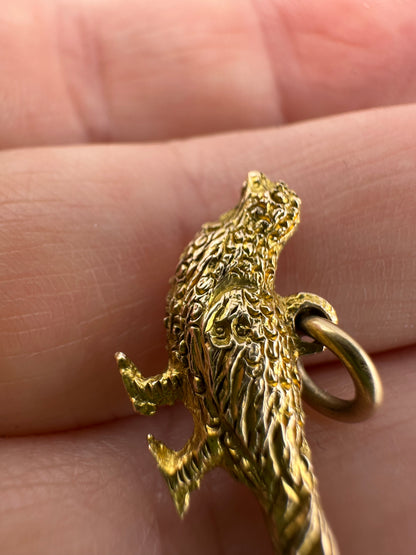 Antique 9ct Pheasant charm