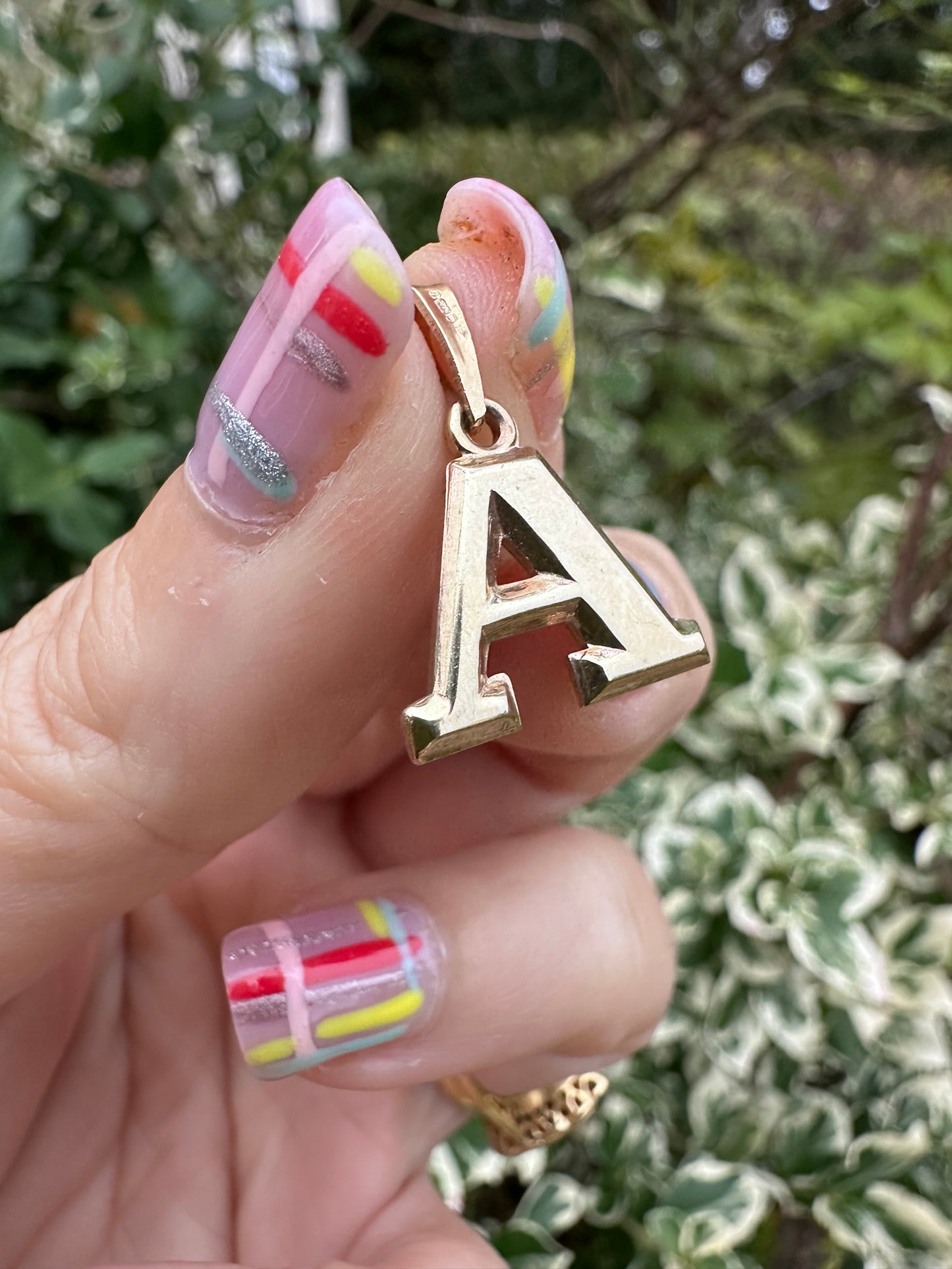 9ct Yellow Gold A Charm