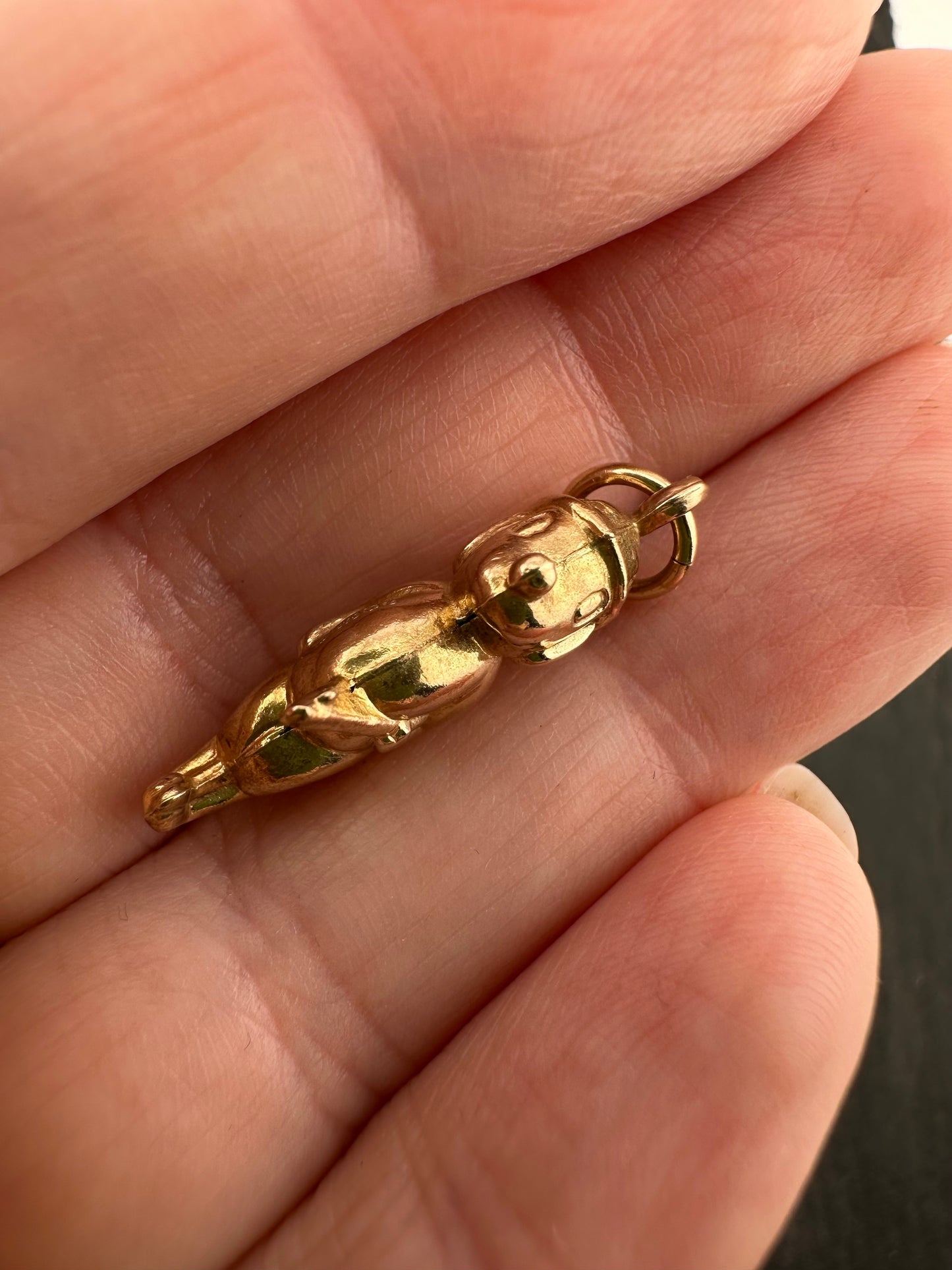 Vintage 9ct Snoopy Charm
