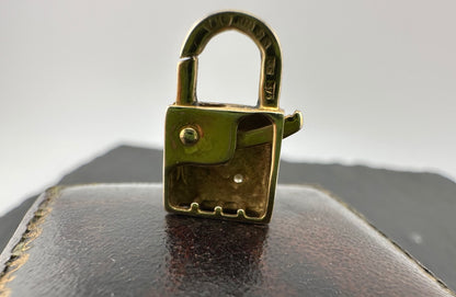 Vintage 9ct Gold & Diamond Padlock