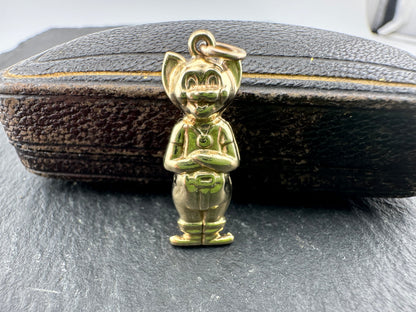 Vintage 9ct Gold Puss in Boots Charm