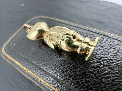 Vintage 9ct Gold Puss in Boots Charm