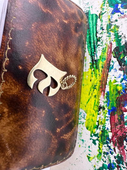 Vintage 9ct Yellow Gold E charm