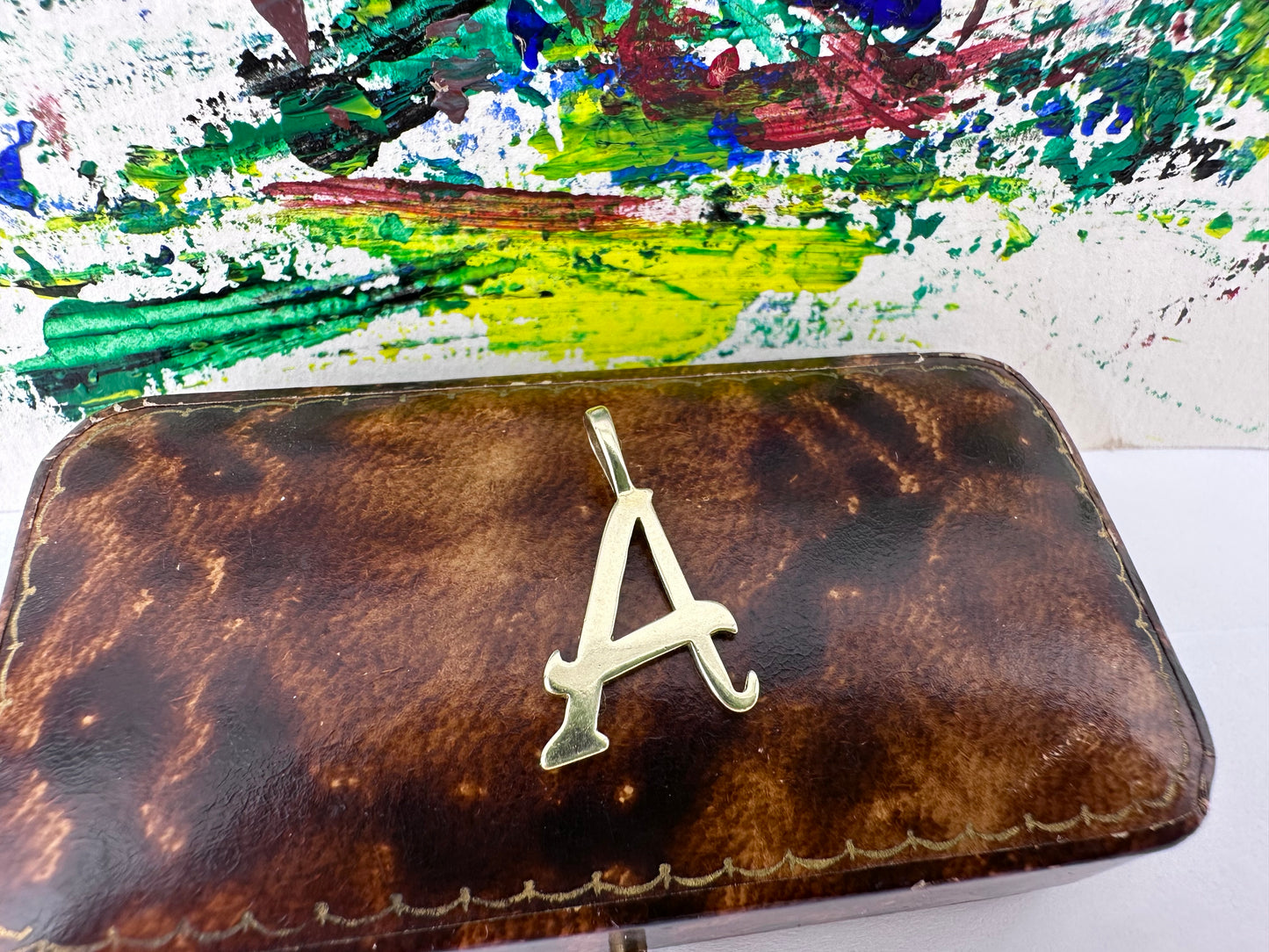 9ct Yellow Gold Italic A Charm