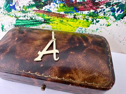 9ct Yellow Gold Italic A Charm