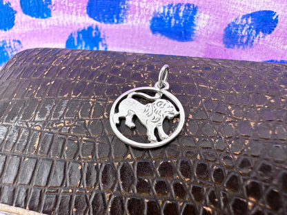 830 silver Leo Charm